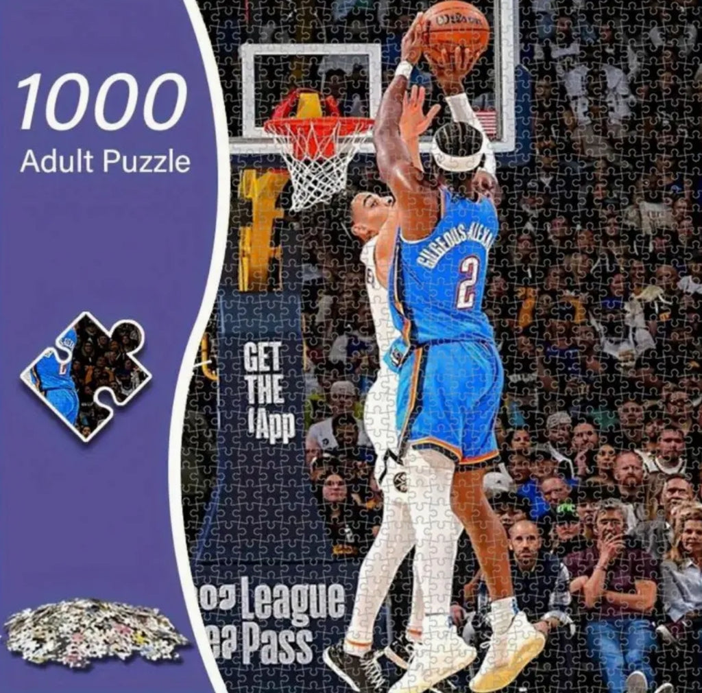 Puzzel of 1000 pieces of Shai Gilgeous-Alexander of OKC